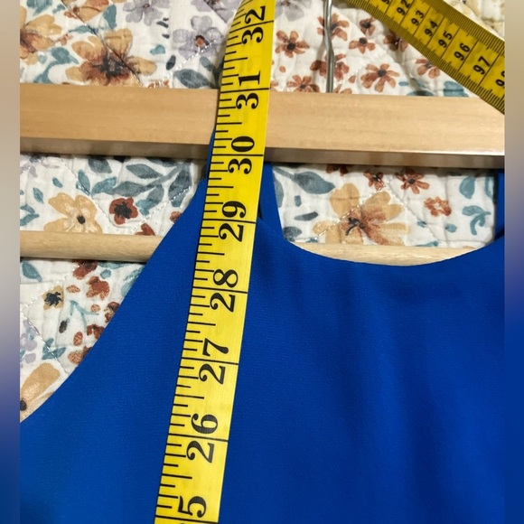 Pink Rose Vibrant Blue Mini Dress 💕 - Picture 8 of 8